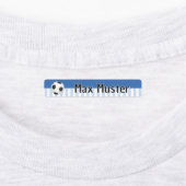 Fußball blau weiß - 96 schmale Kinder Etiketten ラベル (貼付)