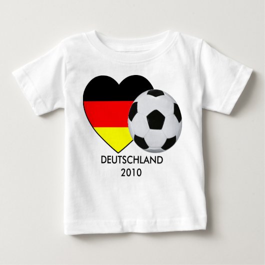 Fussball Deutschland Baby Shirt WM 2010 ベビーTシャツ (正面)