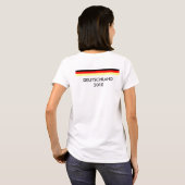 Fussball Deutschland Top Herz Tシャツ (裏面フル)