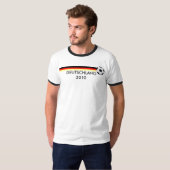 Fussball Deutschland WM 2010 Flagge Tシャツ (正面フル)
