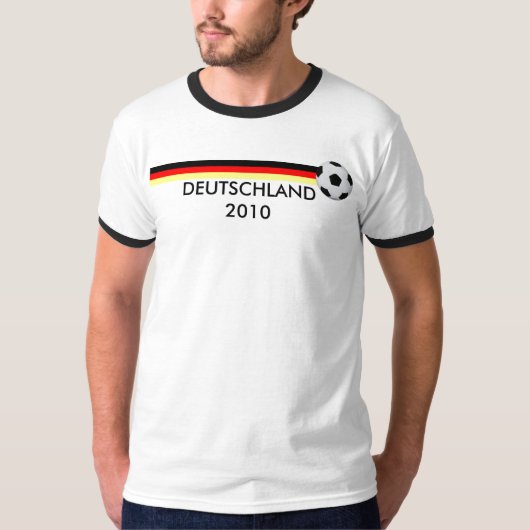 Fussball Deutschland WM 2010 Flagge Tシャツ (正面)