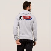 Fußball holländische Flaggen Farben, name パーカ (裏面フル)