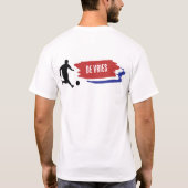 Fußball holländische Flaggen Farben, name Tシャツ (裏面)
