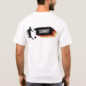 Fußball in Deutschland Farben, Name Tシャツ (裏面)
