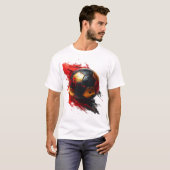 Fußball in Deutschland Farben, Name Tシャツ (正面フル)
