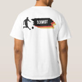 Fußball in Deutschland Farben, Name Tシャツ (裏面)