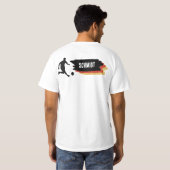 Fußball in Deutschland Farben, Name Tシャツ (裏面フル)