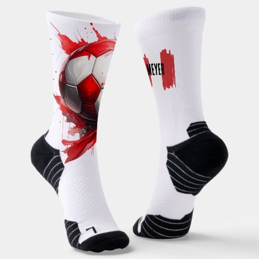 Fußball in Österreichischen Flaggenfarben, name ソックス (傾斜あり)