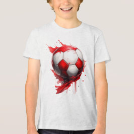 Fußball in Österreichischen Flaggenfarben, name トライブレンドＴシャツ