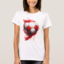 Fußball in Österreichischen Flaggenfarben, name Tシャツ