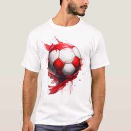 Fußball in Österreichischen Flaggenfarben, name Tシャツ