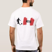 Fußball in Österreichischen Flaggenfarben, name Tシャツ (裏面)