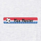 Fußball rot blau - 96 schmale Kinder Etiketten ラベル (デザイン1)