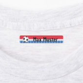 Fußball rot blau - 96 schmale Kinder Etiketten ラベル (貼付)