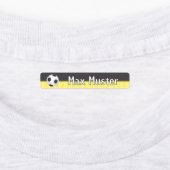 Fußball schwarz gelb - 96 schmale Kinder Etiketten ラベル (貼付)