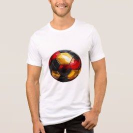 Fußball schwarz rot gold, Name in Flagge トライブレンドＴシャツ