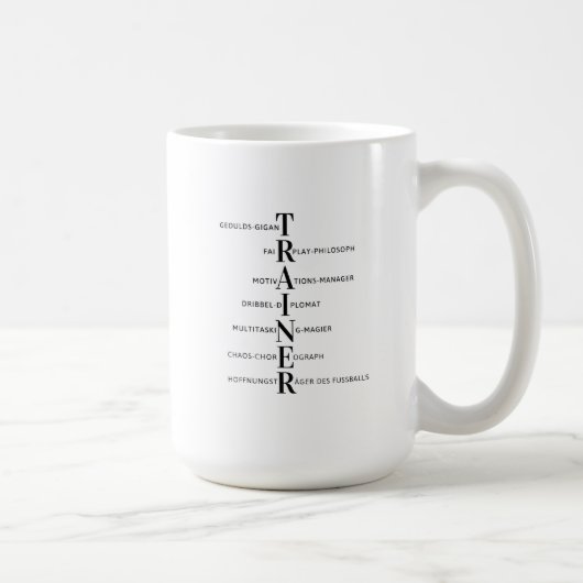 Fußball-Trainer-Tasse コーヒーマグカップ (右)