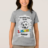 Fußball trifft Mauer - 1. Klasse トライブレンドTシャツ (正面)