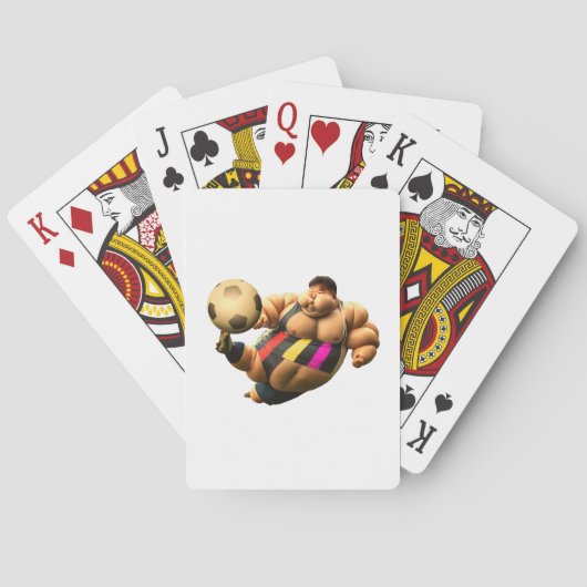 Fussballstürmer der Kleidungsgrösse 12XL  トランプ (裏面)