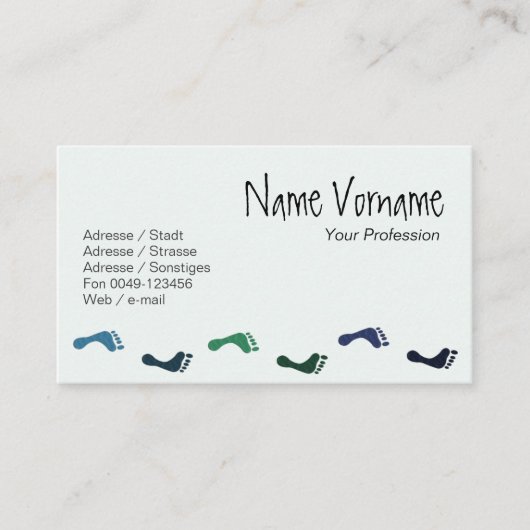 Füße 名刺 (正面)