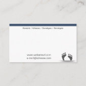 Füsse 名刺 (裏面)