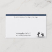 Füsse 名刺 (裏面)