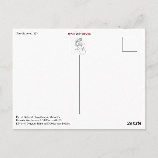 Fusselsレイアウト ポストカード (裏面)