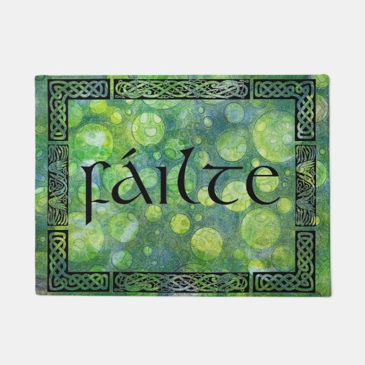 Fußmatte, keltischer Knoten, Fáilte ドアマット (正面)