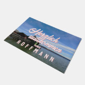 Fußmatte mit Ihrem Foto und personalisiertem Text ドアマット (アングル)