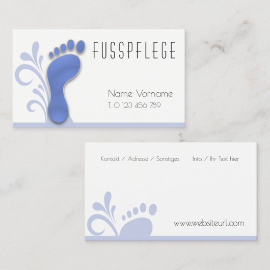 fusspflege 名刺 (正面/裏面)