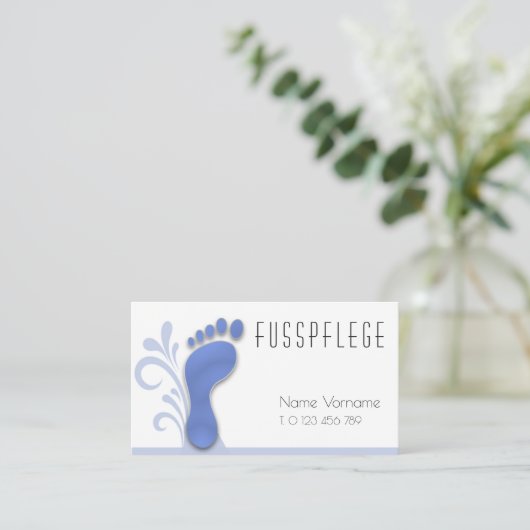 fusspflege 名刺 (スタンド正面)