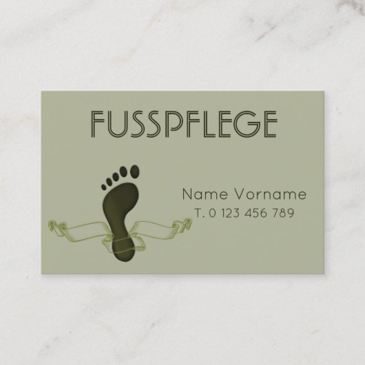 fusspflege 名刺 (正面)