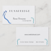 fußpflege 名刺 (正面/裏面)