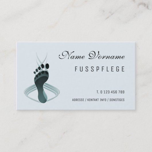 fusspflege 名刺 (正面)