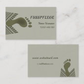 Fusspflege 名刺 (正面/裏面)