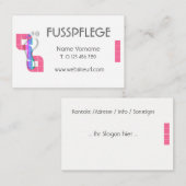 fusspflege 名刺 (正面/裏面)