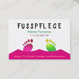 fusspflege 名刺