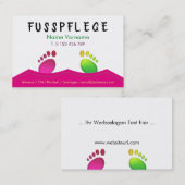 fusspflege 名刺 (正面/裏面)