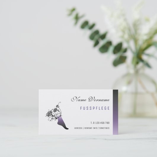 fusspflege 名刺 (スタンド正面)