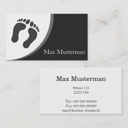 Fußpflege 名刺 (正面/裏面)