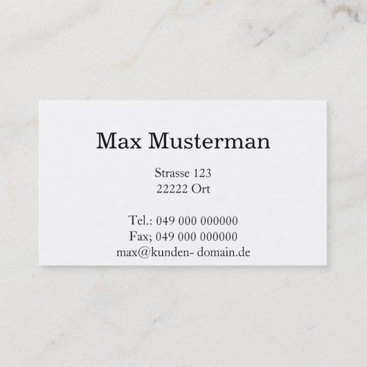 Fußpflege 名刺 (裏面)