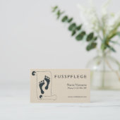 fusspflege 名刺 (スタンド正面)