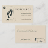fusspflege 名刺 (正面/裏面)