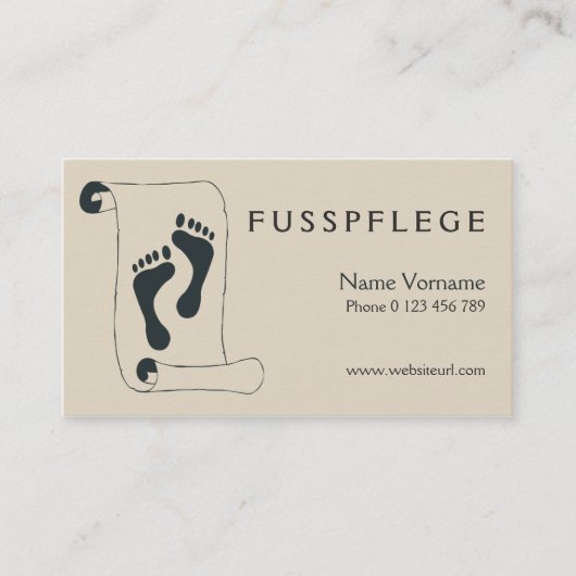 fusspflege 名刺 (正面)