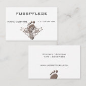 fusspflege 名刺 (正面/裏面)