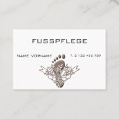 fusspflege 名刺 (正面)