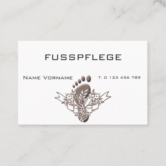 fusspflege 名刺 (正面)