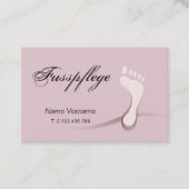 fußpflege 名刺 (正面)