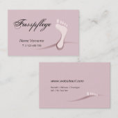 fußpflege 名刺 (正面/裏面)