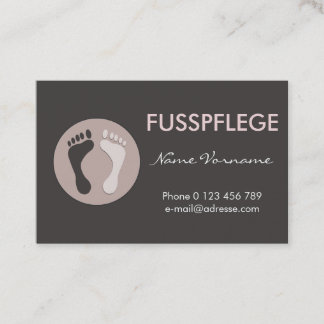 fusspflege 名刺